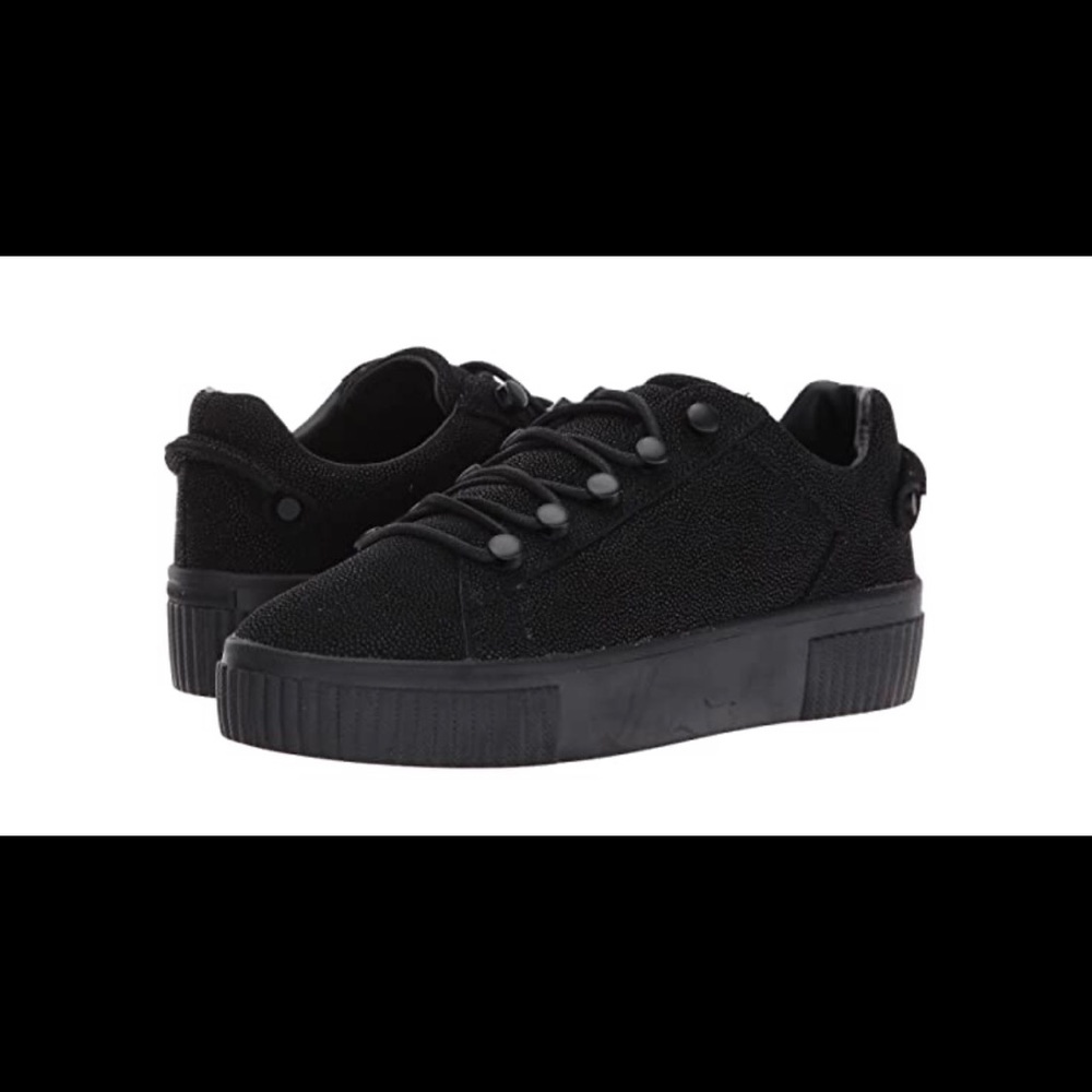 KENDALL + KYLIE Black Leather Athletic Shoe